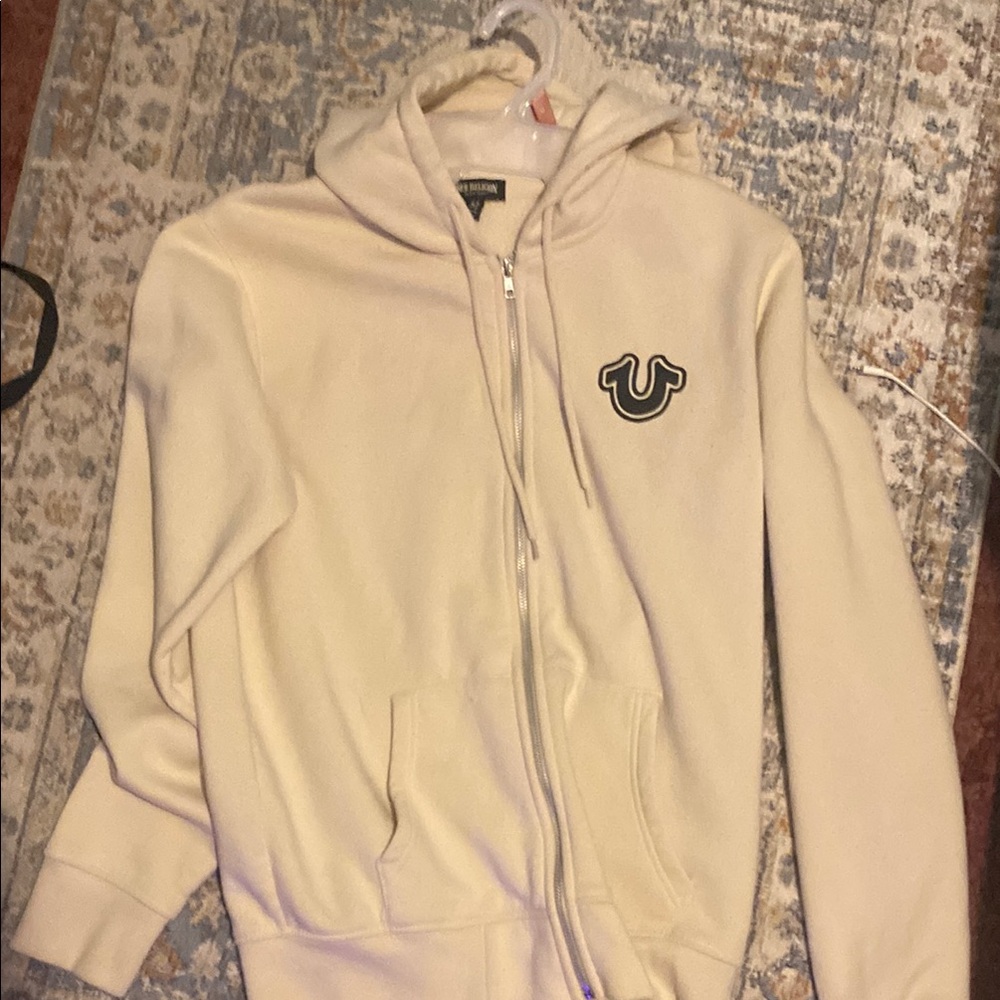True Religion Cream Hoodie